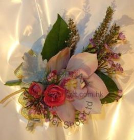 CODE 72995 - Corsage of Cymbidium and Spray Roses